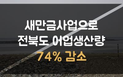 [보도자료] 새만금사업으로 전북도 어업생산량 74% 감소